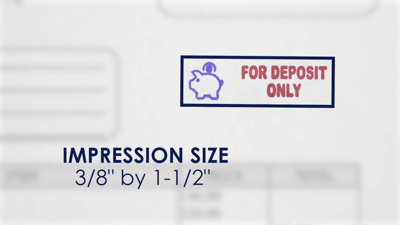MasterMark Premium 2-Color Pre-Inked Office Stamp (for Deposit Only) - Image 3
